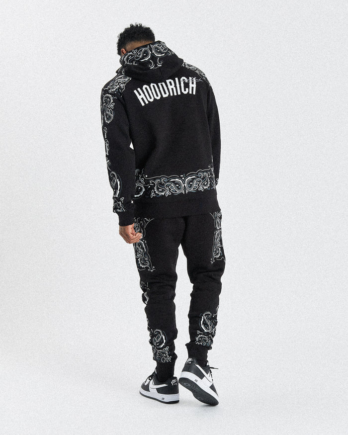 Motif Joggers - Black/White/Grey