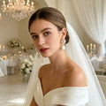 Natural baroque pearl bridal earrings with freshwater pearl cluster and 14k gold plated details for elegant wedding jewelry