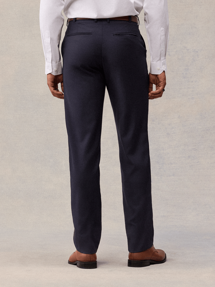 Navy Blue Suit Pants - Slim