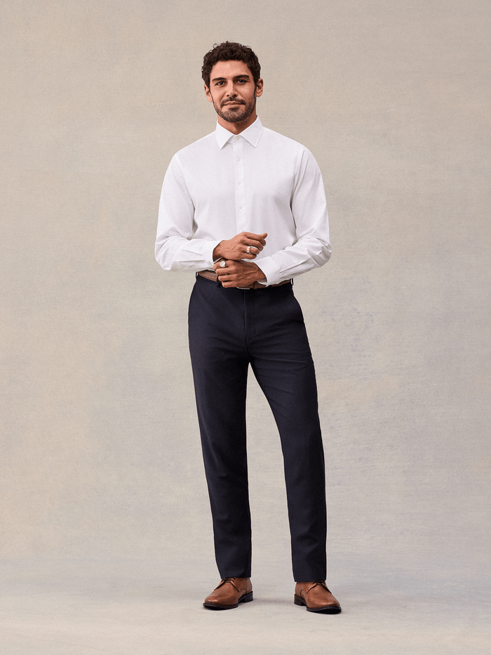 Navy Blue Suit Pants - Slim
