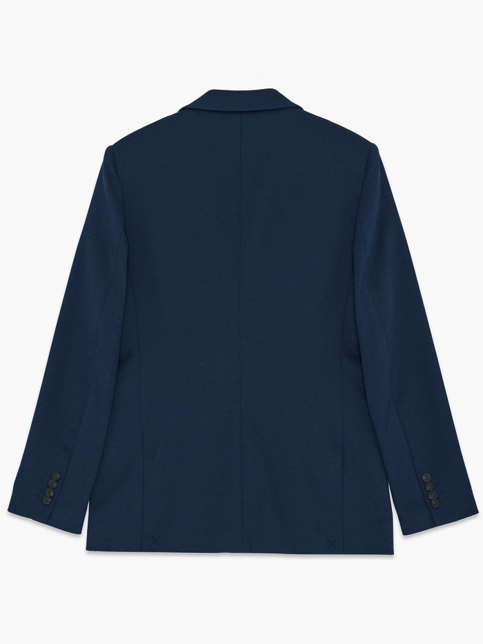 Navy Pique Suit Jacket