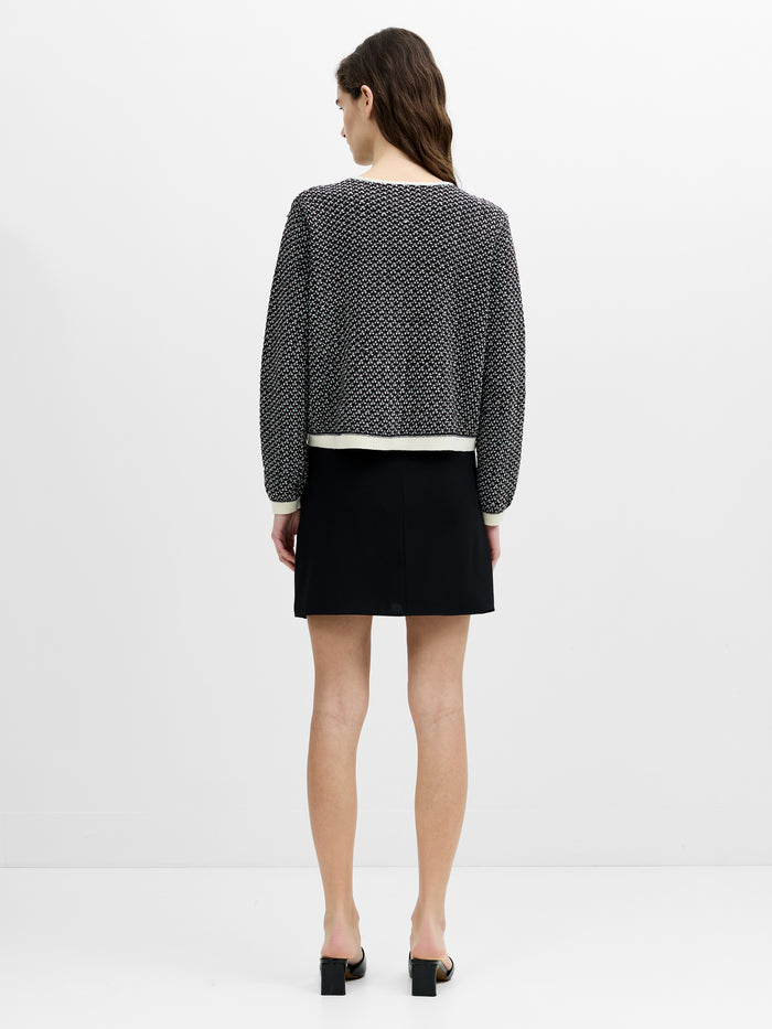 Noah Navy Soft Touch Zip Through Cardigan