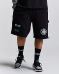 Noir Oversized Shorts - Black/Grey/Blue