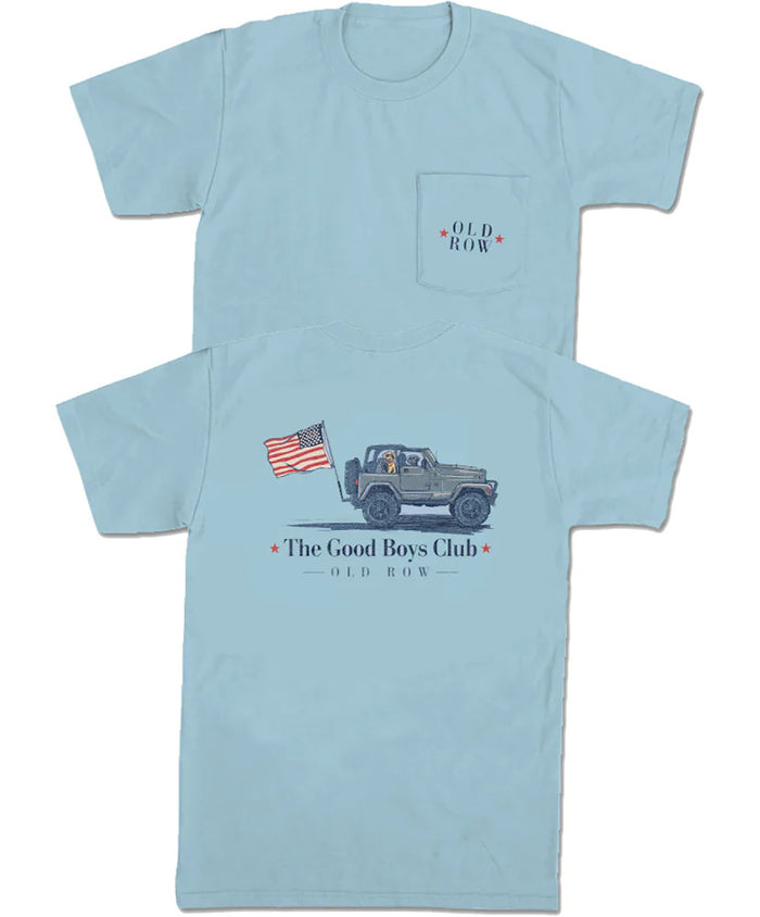 Old row GBC Jeep USA Pocket Tee