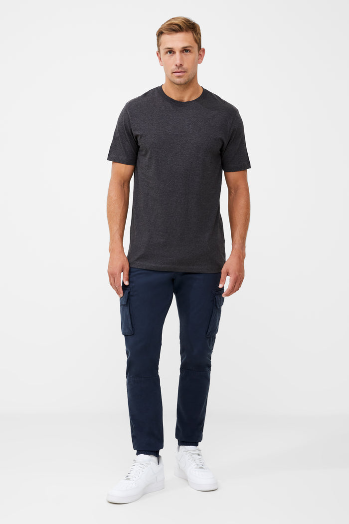Organic Cotton Grey Crew Neck T-Shirt