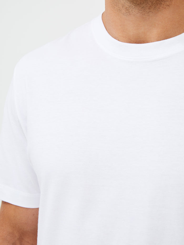 Organic Cotton White Crew Neck T-Shirt