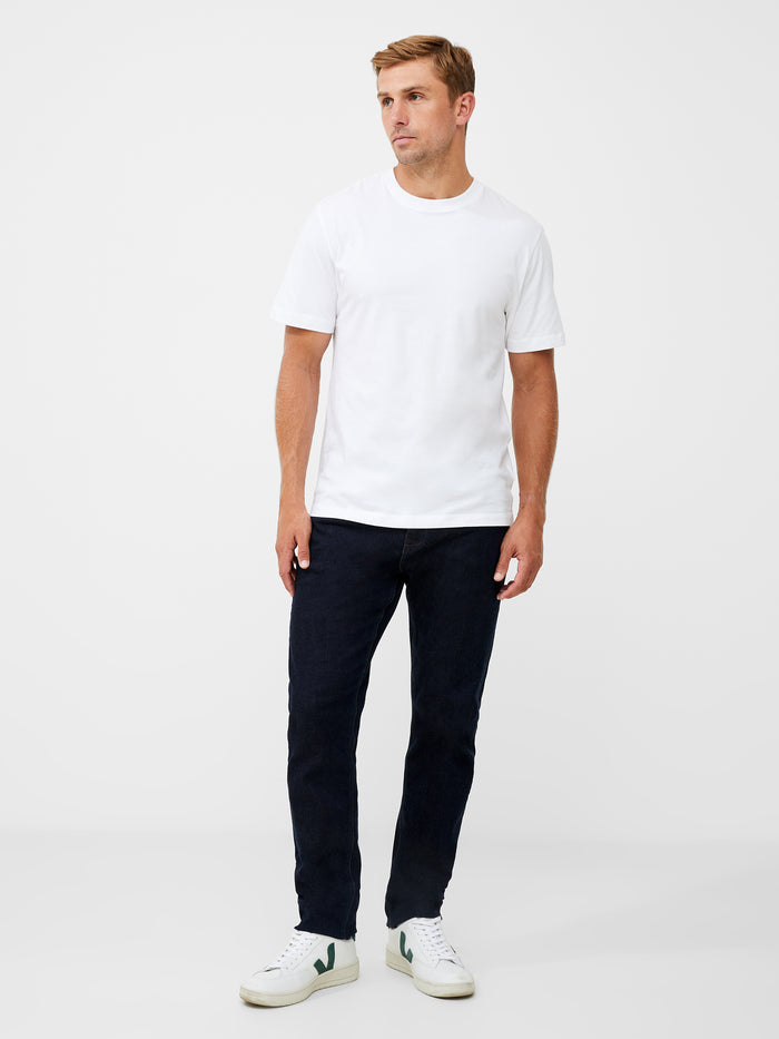 Organic Cotton White Crew Neck T-Shirt