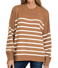 Oversized striped sweater