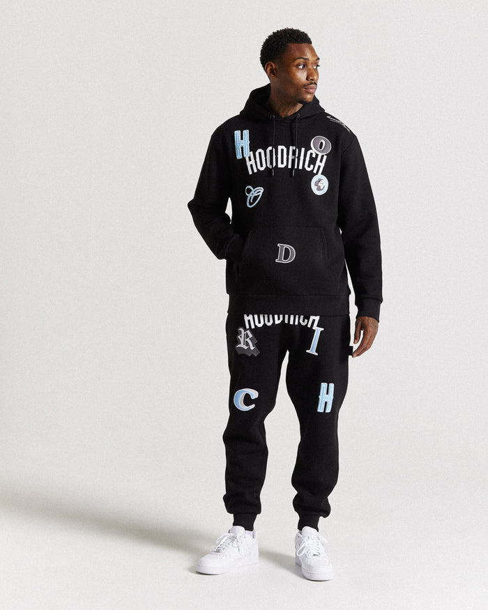 Pacific Hoodie - Black/White/Grey/Blue