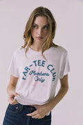 Front view of the Chaser Par-tee Club Tee featuring a vintage-inspired Par-tee Club Members Only graphic
