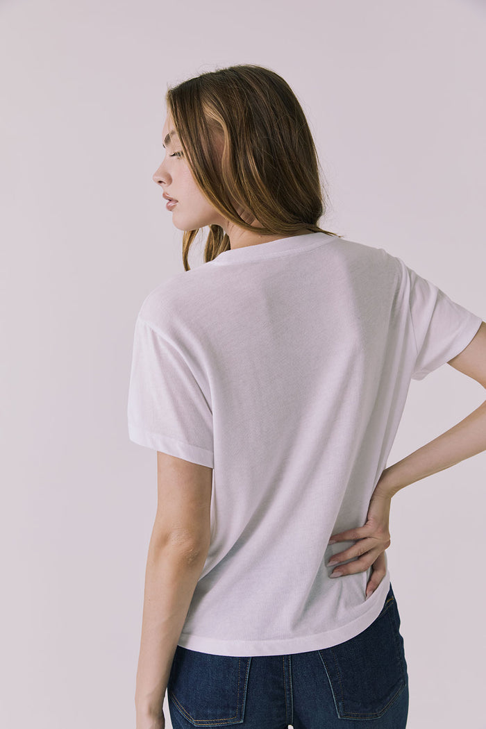 Back view of the Chaser Par-tee Club Tee showing a clean solid back with relaxed silhouette