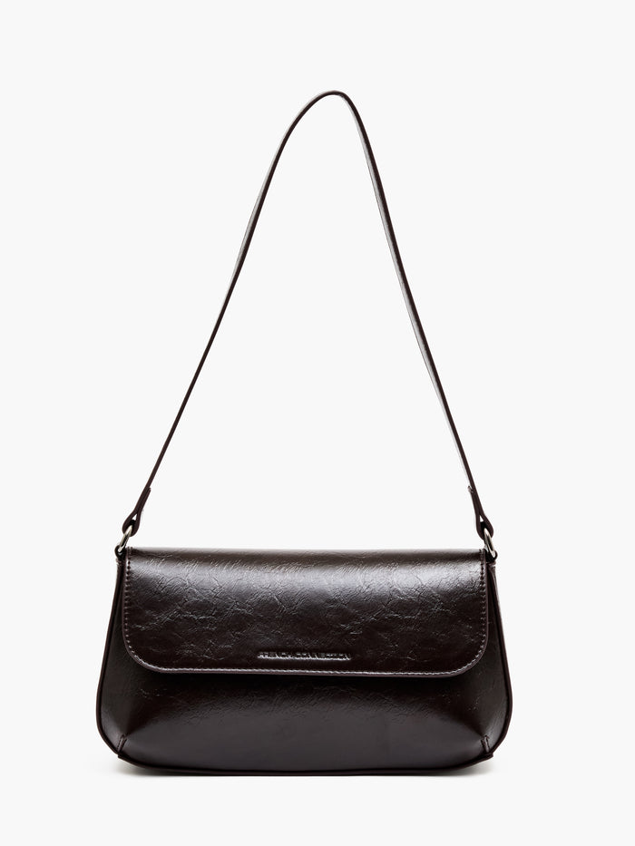 Patent Flap Shoulder Bag