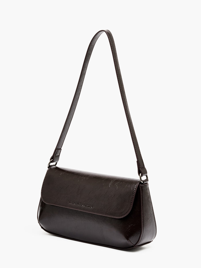 Patent Flap Shoulder Bag
