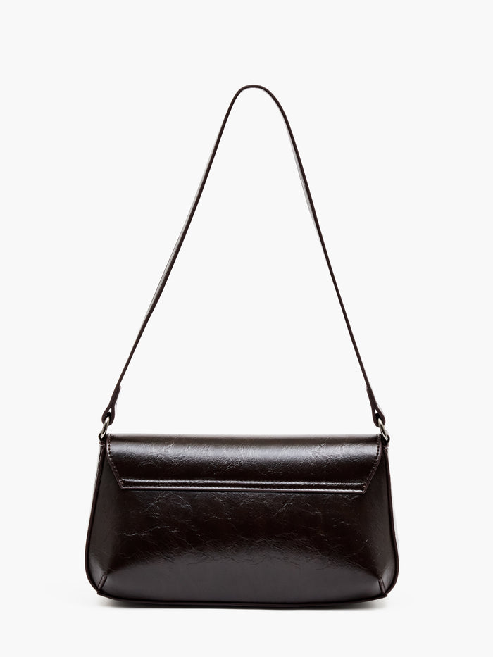 Patent Flap Shoulder Bag