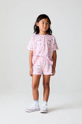 Girls Peace Happy Smile Shorts chaserbrand