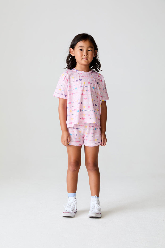 Girls Peace Happy Smile Shorts chaserbrand
