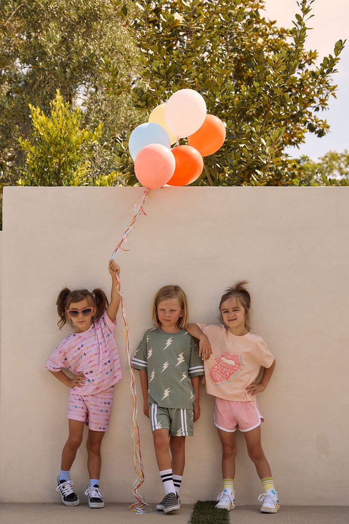 Girls Peace Happy Smile Shorts chaserbrand