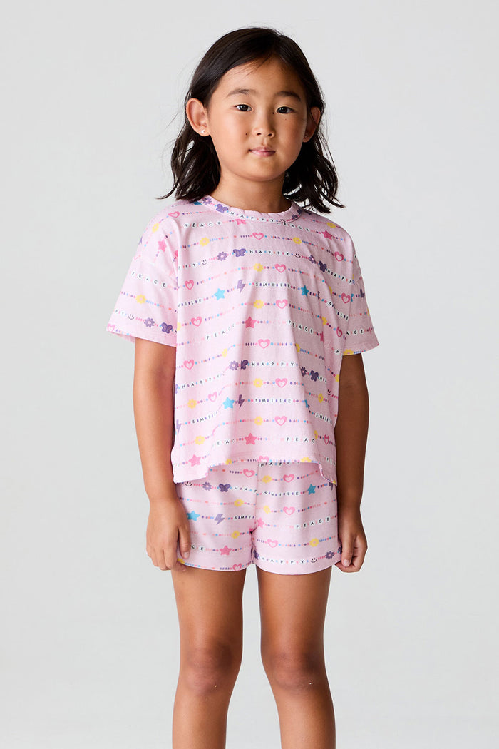 Girls Peace Happy Smile Tee chaserbrand