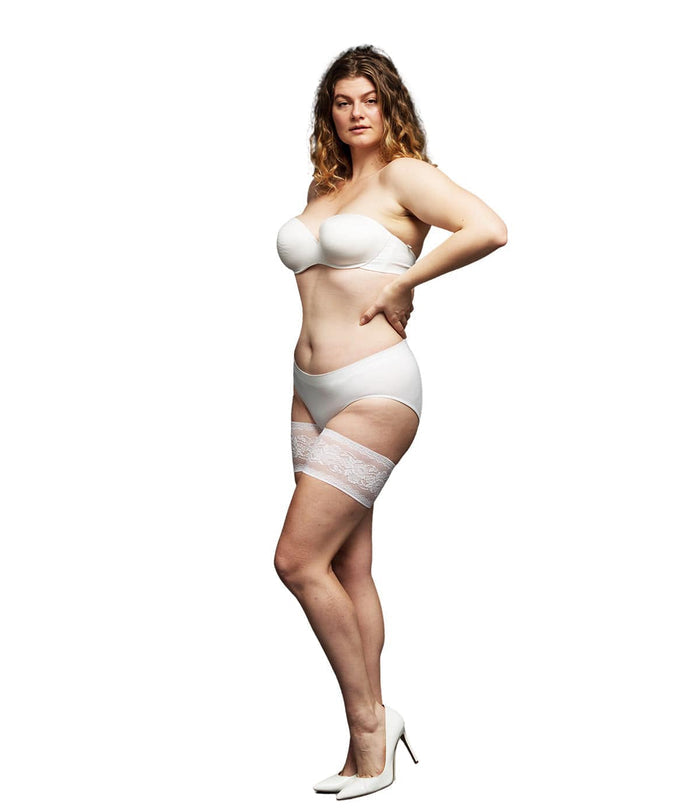 Peony Thigh Bands by Bandelettes® | White