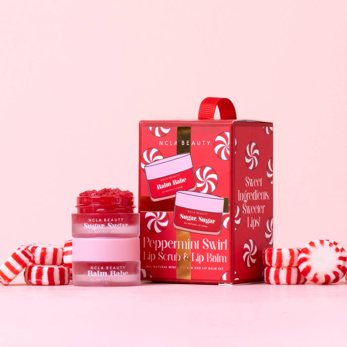 Peppermint Swirl Lip Treatment Holiday Ornament Gift Set