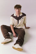 Full body view of model wearing men's Pinstripe Pants.