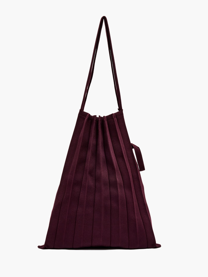 Pleated Packable Tote Bag