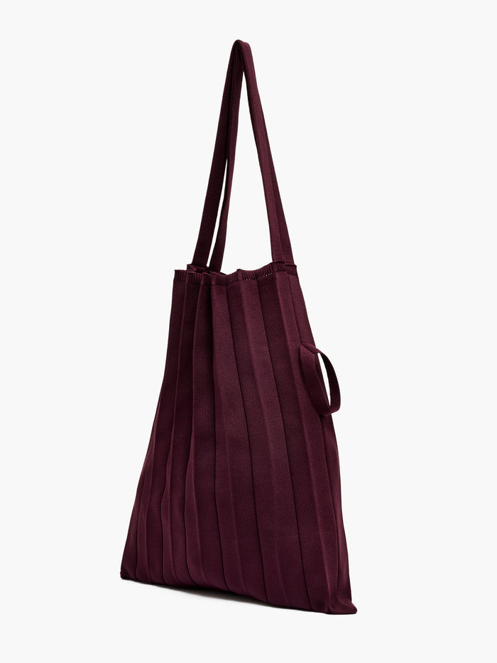 Pleated Packable Tote Bag