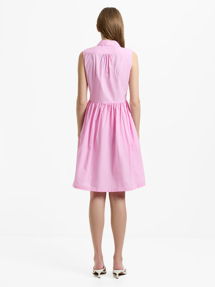 Poplin Sleeveless Smock Dress