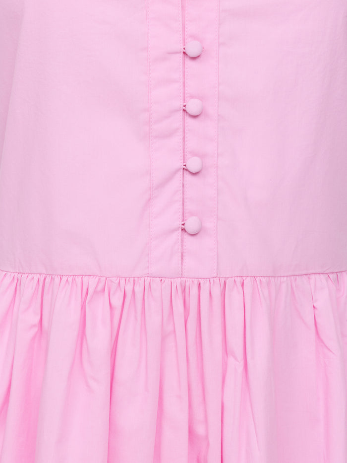 Poplin Sleeveless Smock Dress