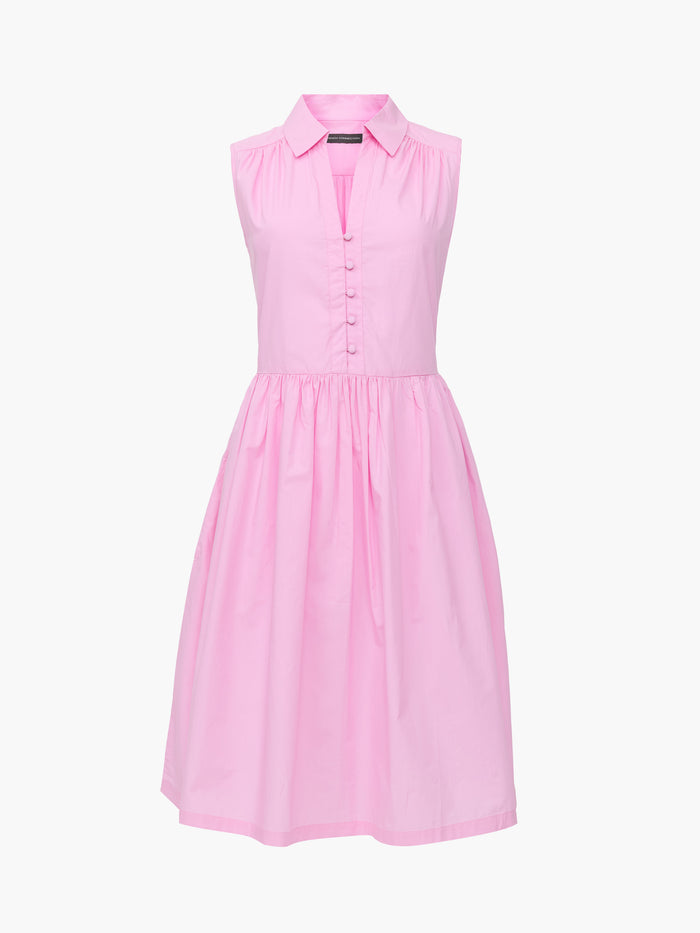 Poplin Sleeveless Smock Dress