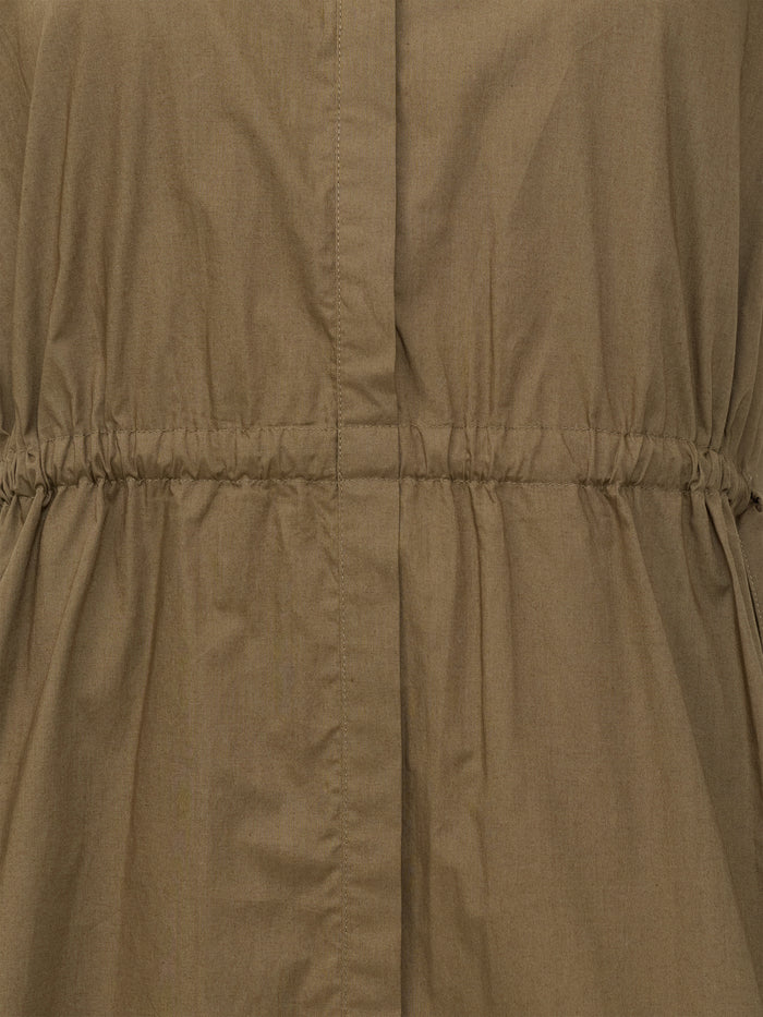 Poplin Tie Sleeveless Dress