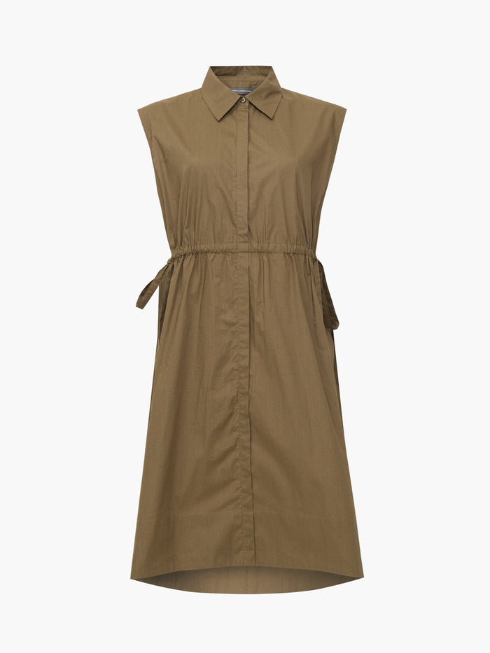 Poplin Tie Sleeveless Dress