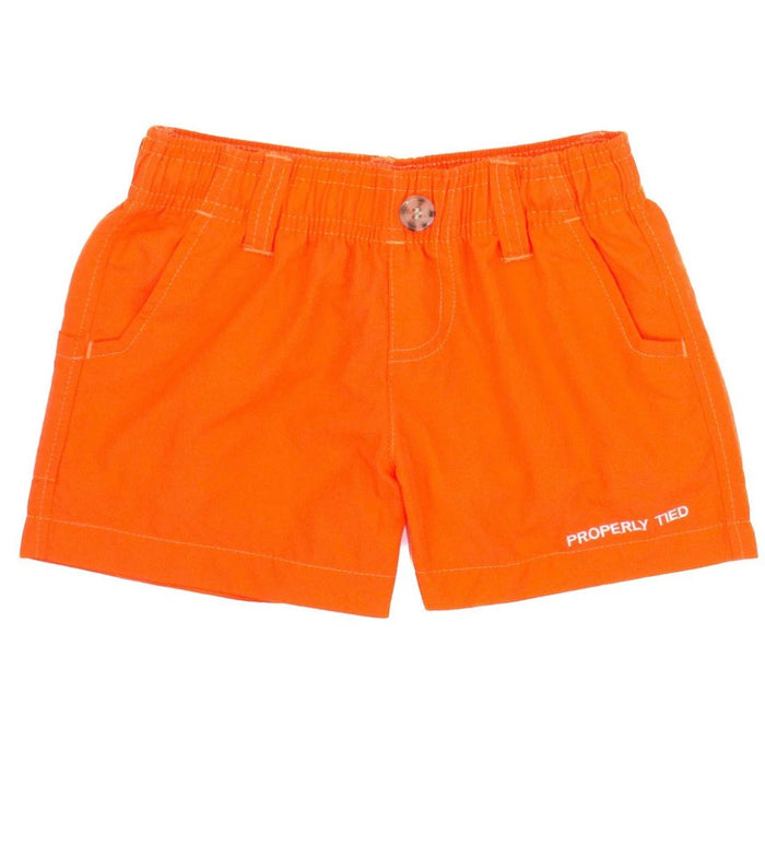 Properly Tied Boys Mallard Shorts - orange