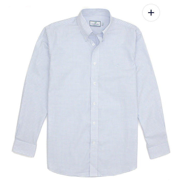 Properly Tied: Park Ave Dress Shirt Cloud Check