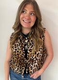 Quilted Leopard vest