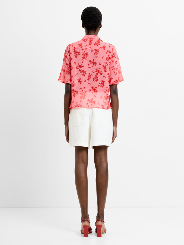 Raquel Floral Pintuck Shirt