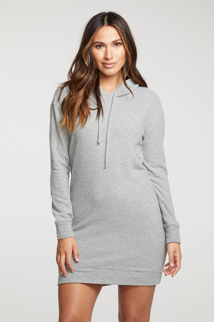 rPET Bliss Knit Long Sleeve Hooded Dress WOMENS - chaserbrand