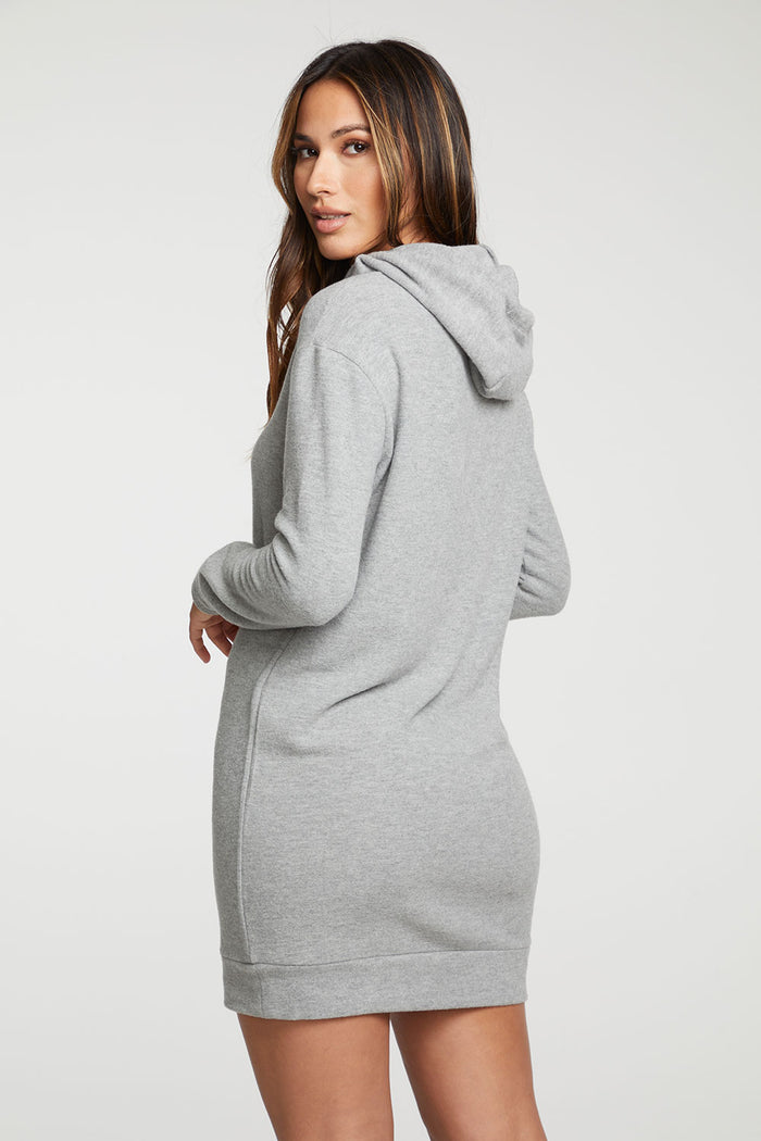 rPET Bliss Knit Long Sleeve Hooded Dress WOMENS - chaserbrand