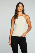Recycled Cozy Rib Square Neck Halter Cami WOMENS chaserbrand