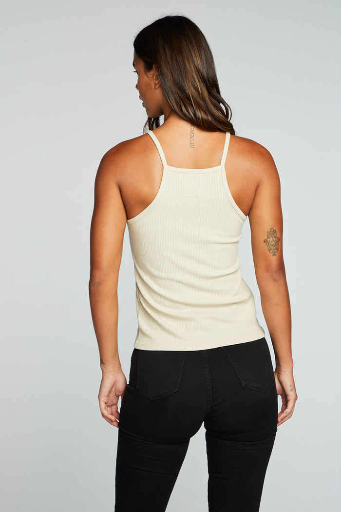 Recycled Cozy Rib Square Neck Halter Cami WOMENS chaserbrand