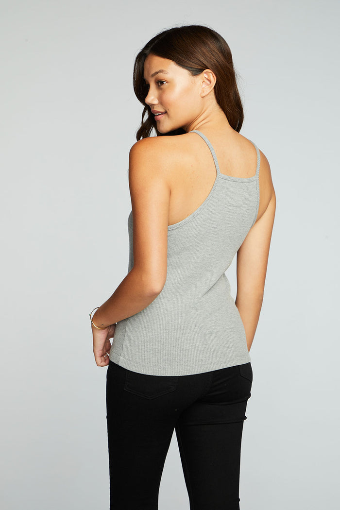 Recycled Cozy Rib Square Neck Halter Cami WOMENS chaserbrand