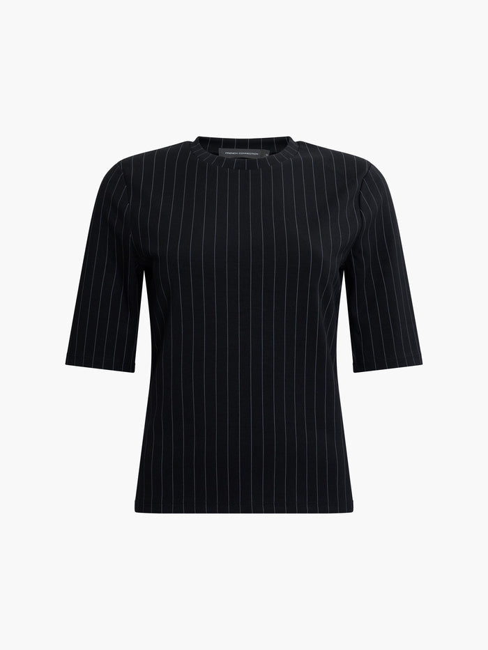 Regina Jersey Shoulder Pad Tee