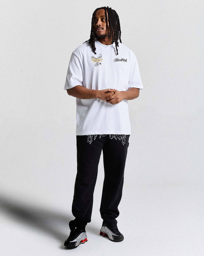 Relic Oversized T-Shirt - White/Black/Yellow