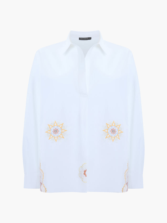 Rhodes Embroidered Poplin Shirt