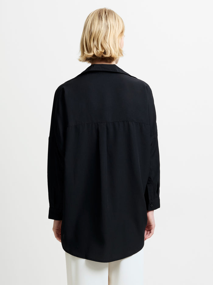 Rhodes Recycled Crepe Popover Shirt