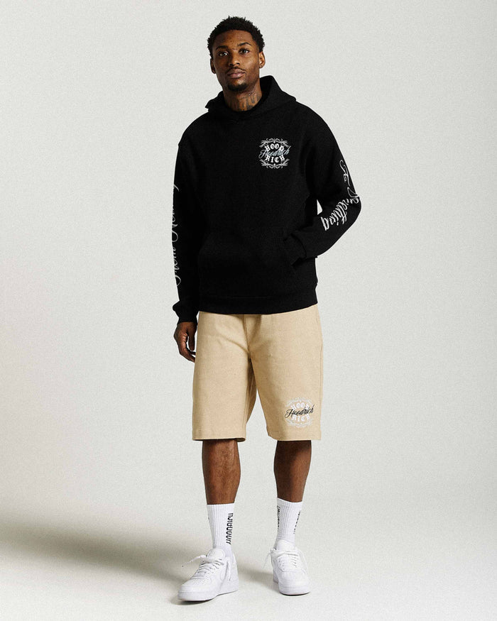 Rito Oversized Hoodie - Black/White/Blue
