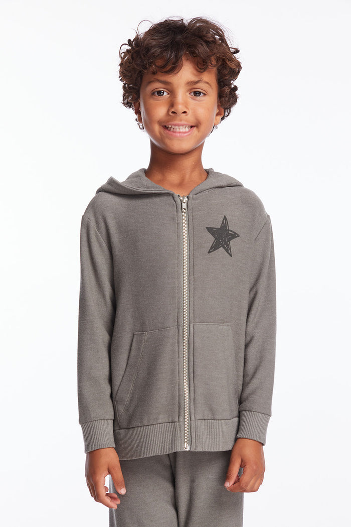Rock Star Boys Zip Up Hoodie Boys chaserbrand