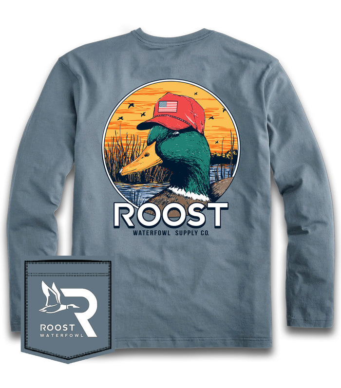 Roost fieldstone Duck w/ Hat LS