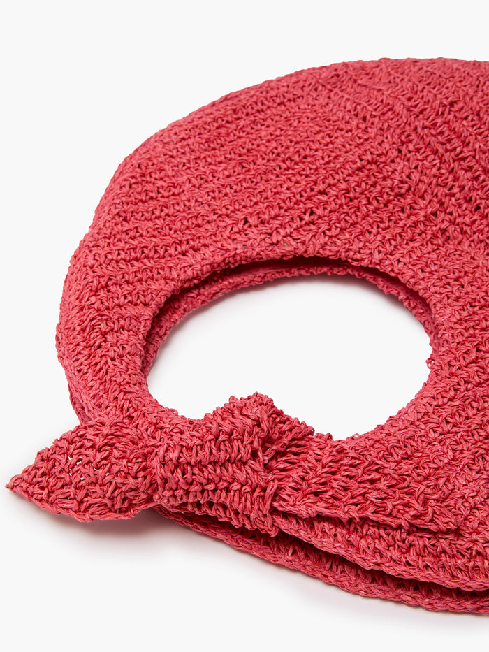 Round Bow-Knot Red Shoulder Bag