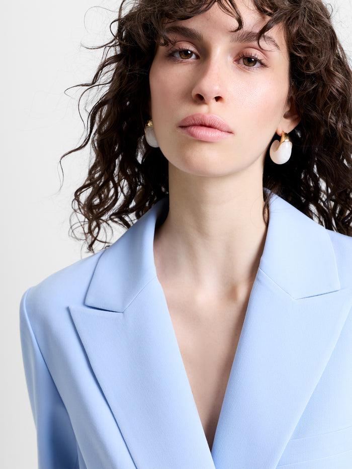 Sammie Tailored Light Blue Double Breasted Blazer